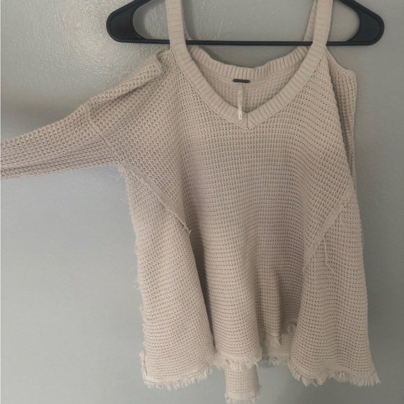 Free People Cold Shoulder Knit Sweater - Picture 6 of 7